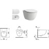 Комплект LAUFEN PACK PRO унитаз безободковый, с микролифтом + система инсталляции с кнопкой смыва 6.2071.2.004.000.3
